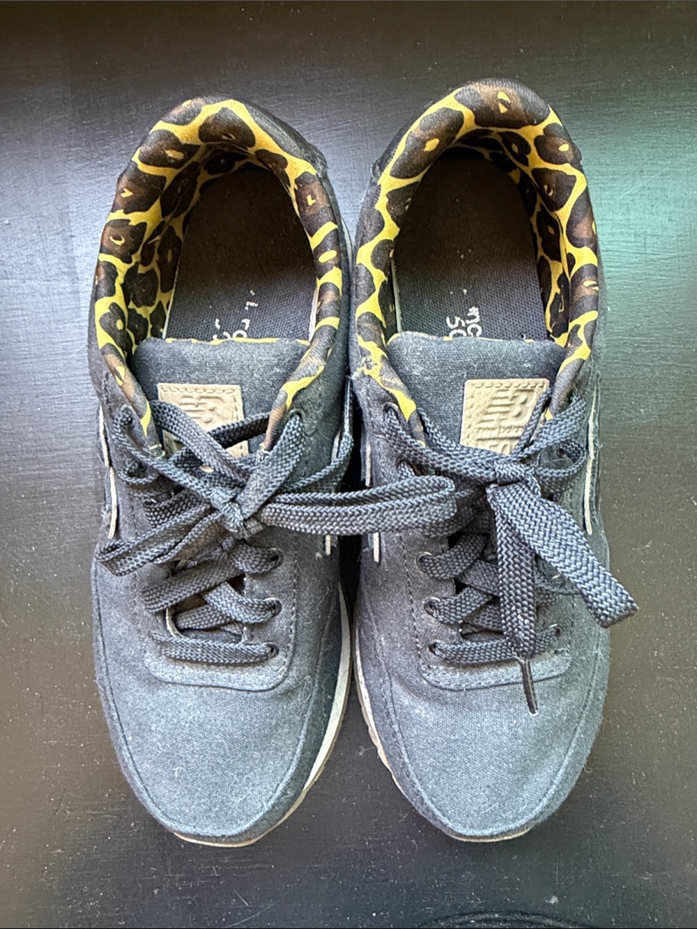 New Balance women’s 6 Sneakers with Leopard Accent
